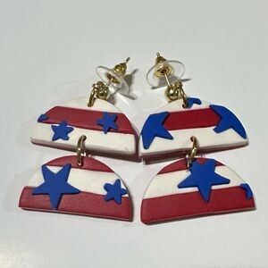 4th of July earrings